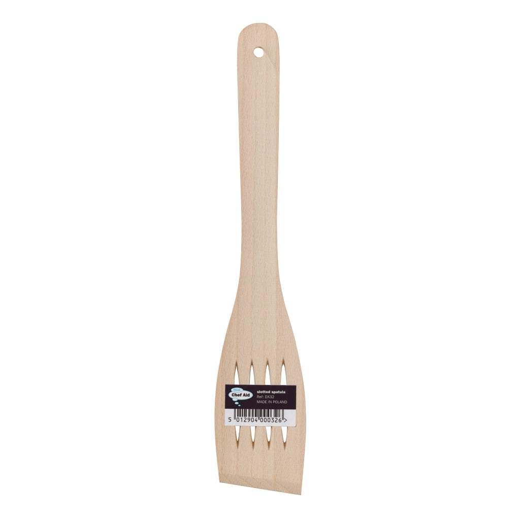 Wooden Slotted Cooking Spatula